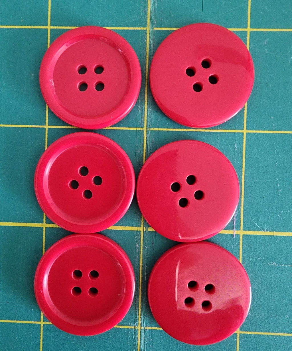 1" RED LARGE BUTTONS